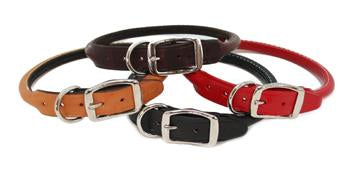 ROLLED LEATHER  COLLARS by Auburn